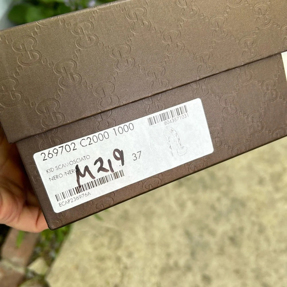 Gucci Kid Scamosciato Cuir Platform Heels, size 37 - Picture 14 of 14